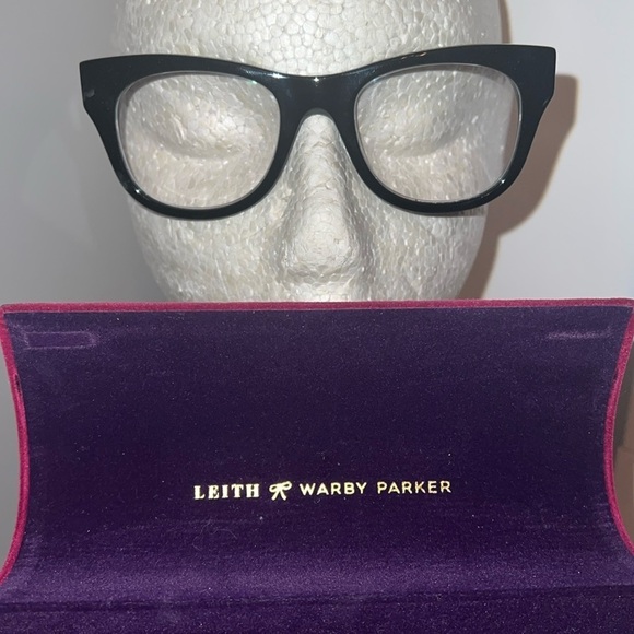 Warby Parker Leith Clark Collaboration Rare Ella Black Eyeglasses Frame - Picture 1 of 12